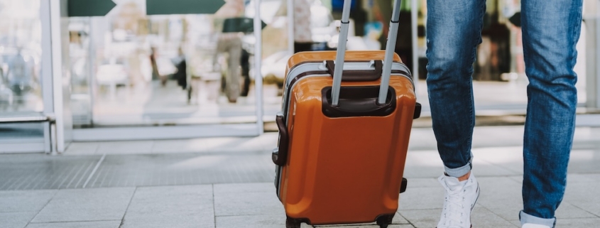 Man with suitcase