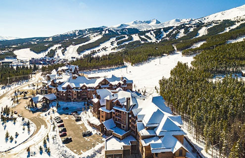 Aerial view of Breckenridge, CO