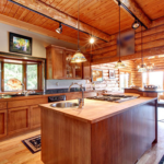 Log cabin interior