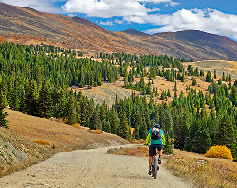 mountain biking in Breckenridge, CO